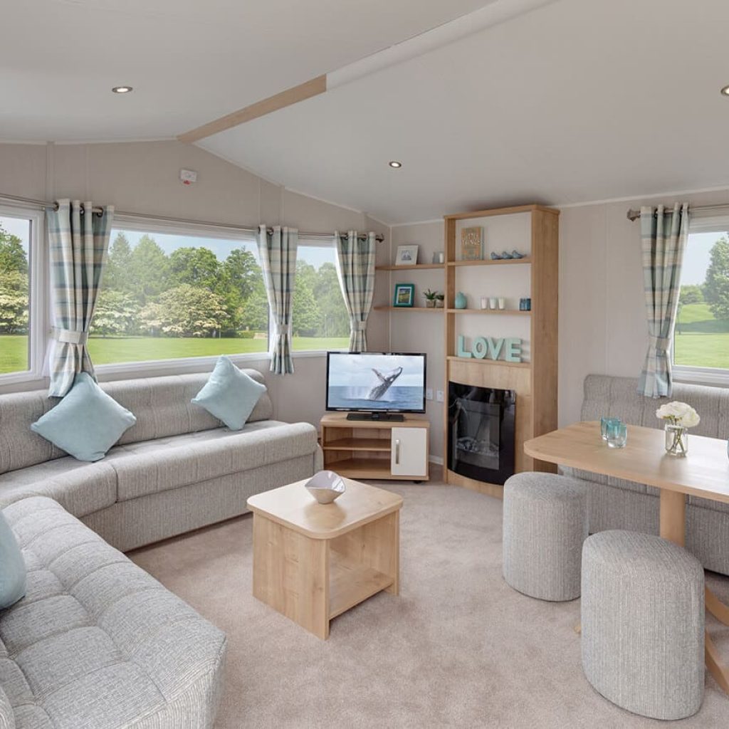 Oakcliff's Disabled Friendly Caravan spacious living room