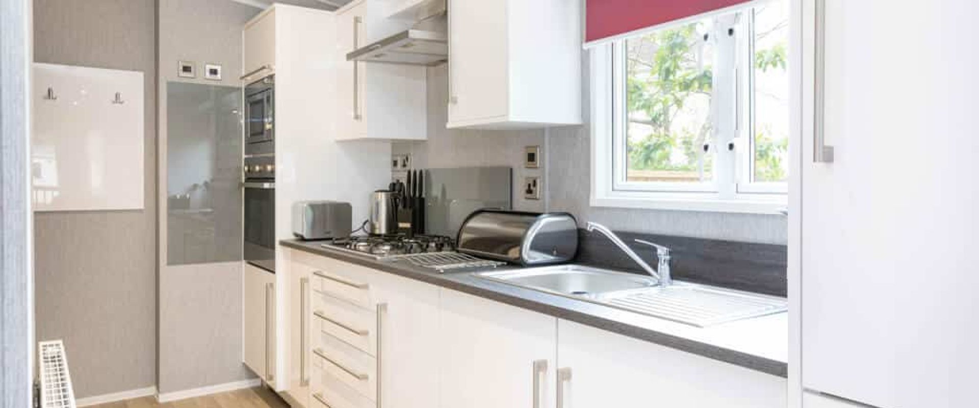 Oakcliff's Osprey Plus Mini Lodge modern kitchen