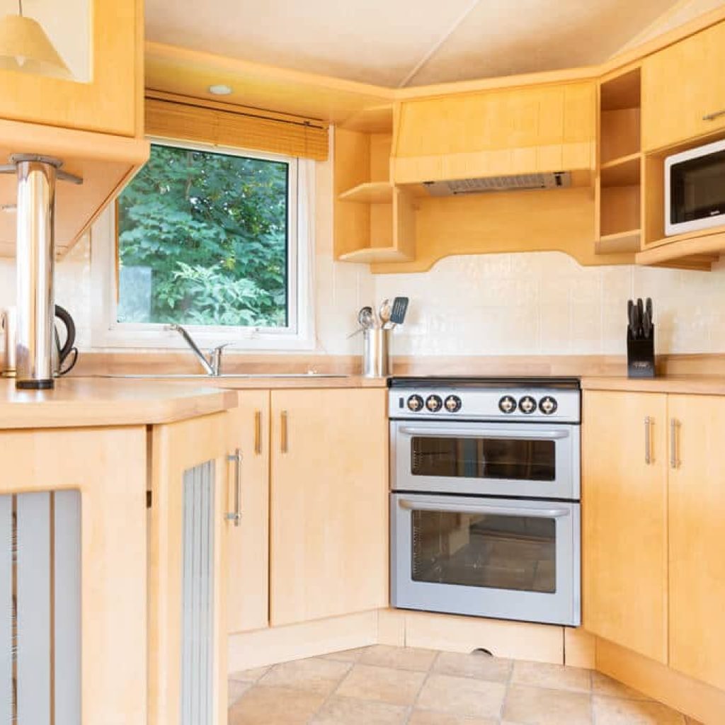 Oakcliff's Sycamore Caravan kitchen