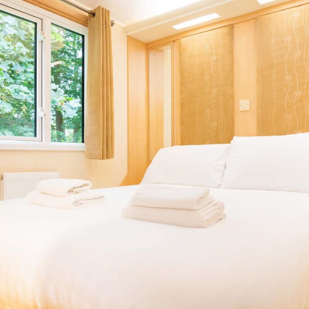 Oakcliff's Sycamore Caravan double bedroom