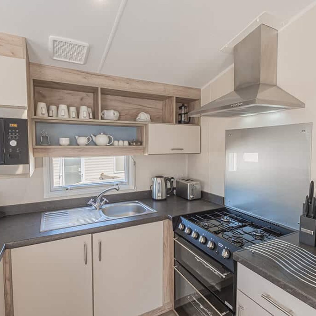 Oakcliff's Wren Plus Caravan modern kitchen